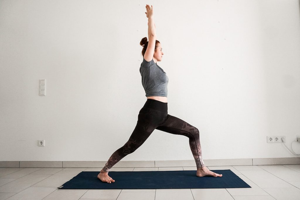 yoga poses for beginners - warrior I
