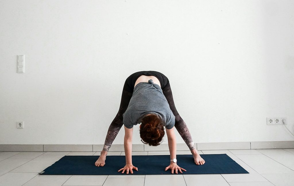 yoga poses for beginners - wide legged forward bend