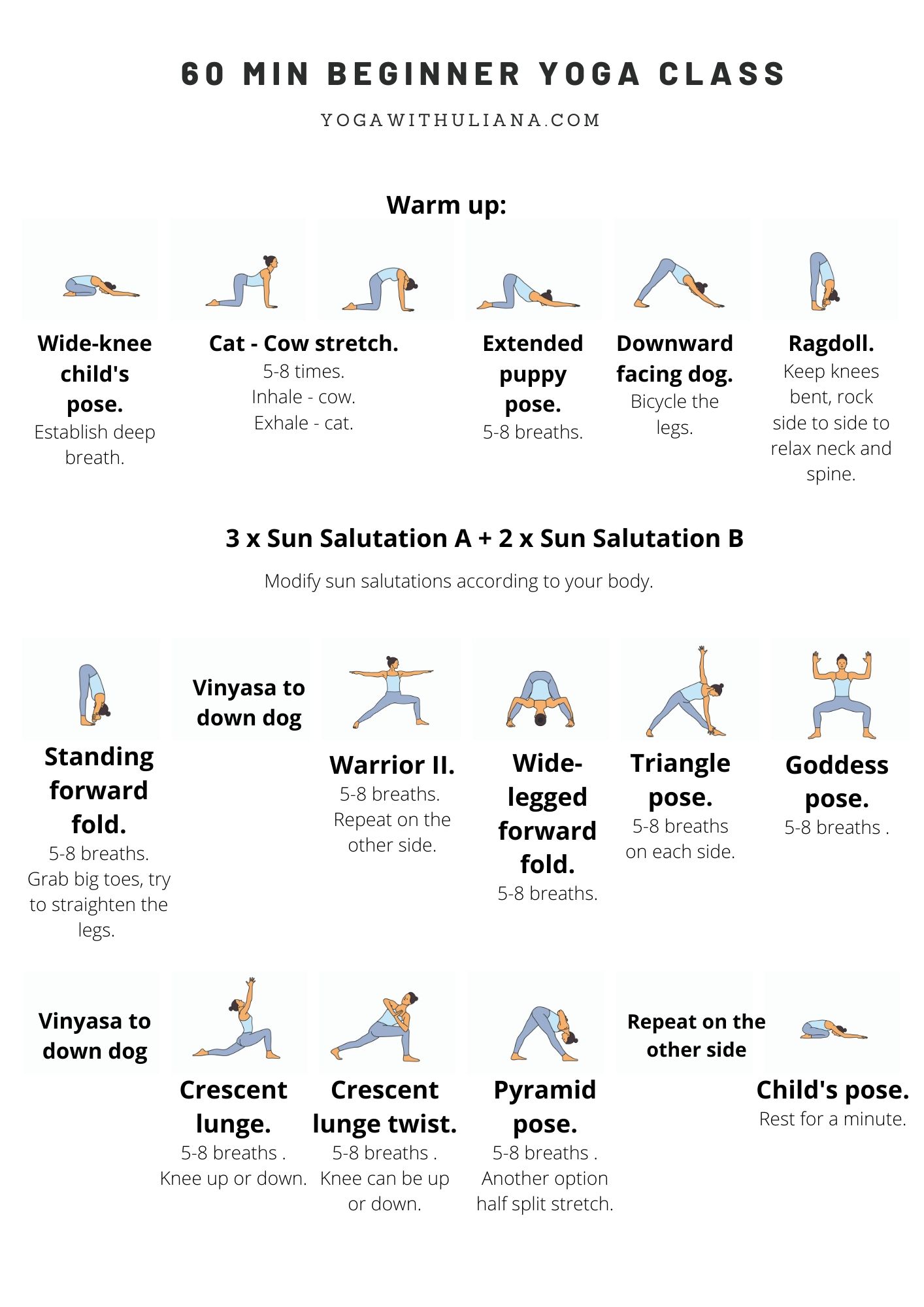 Yoga Sequence Template