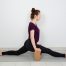 front split for beginners with yoga blocks