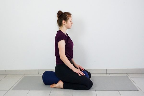 How To Use A Yoga Bolster in hero pose