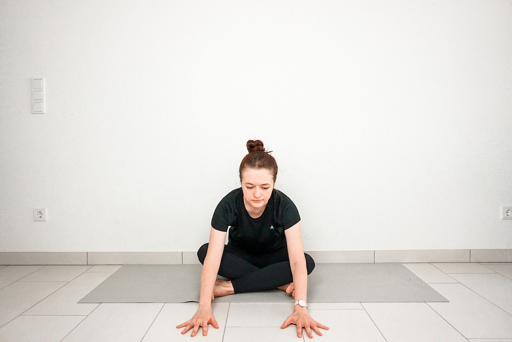 modified double pigeon yoga poses for tight hips