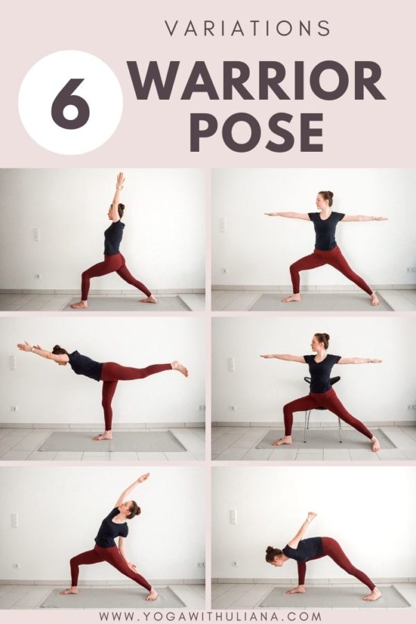 6 Warrior Pose Variations Virabhadrasana For Beginners Yoga with Uliana