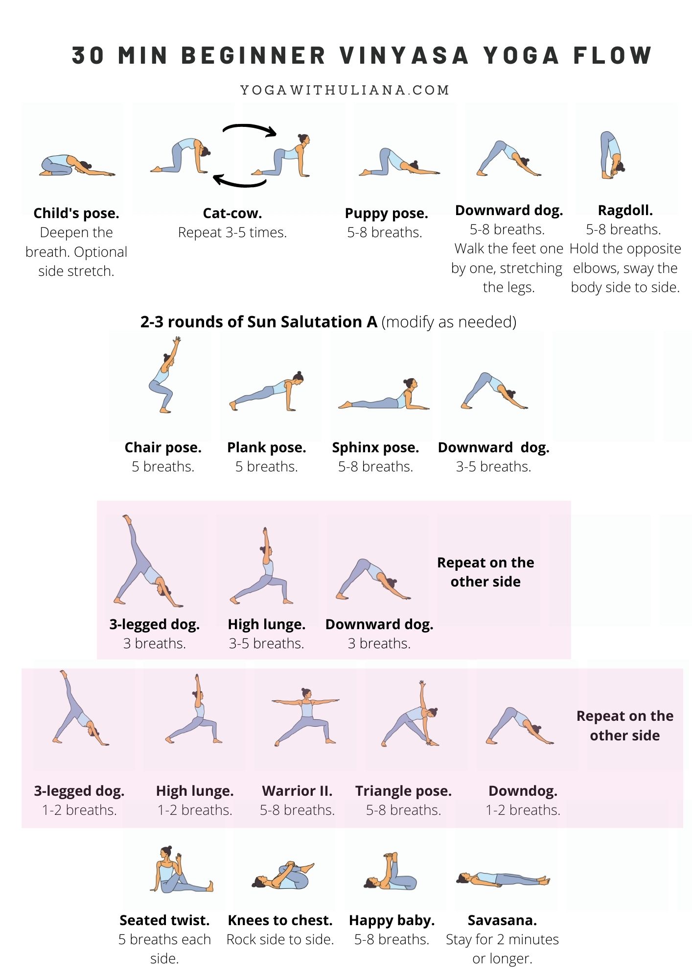 Yoga Sequence Chart